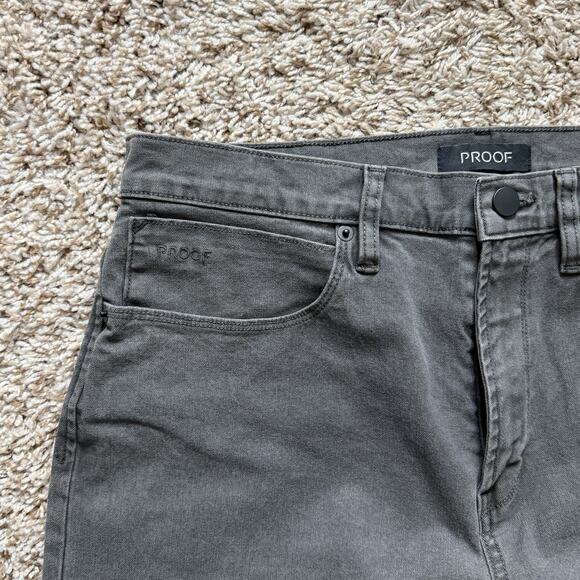 Proof Rover Pants Men’s Size 32x32 Dark Grey Straight Huckberry Stretch Canvas - Picture 6 of 7